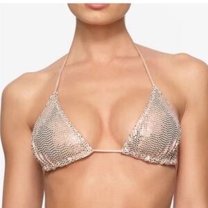 NWT Skims sequin bikini top